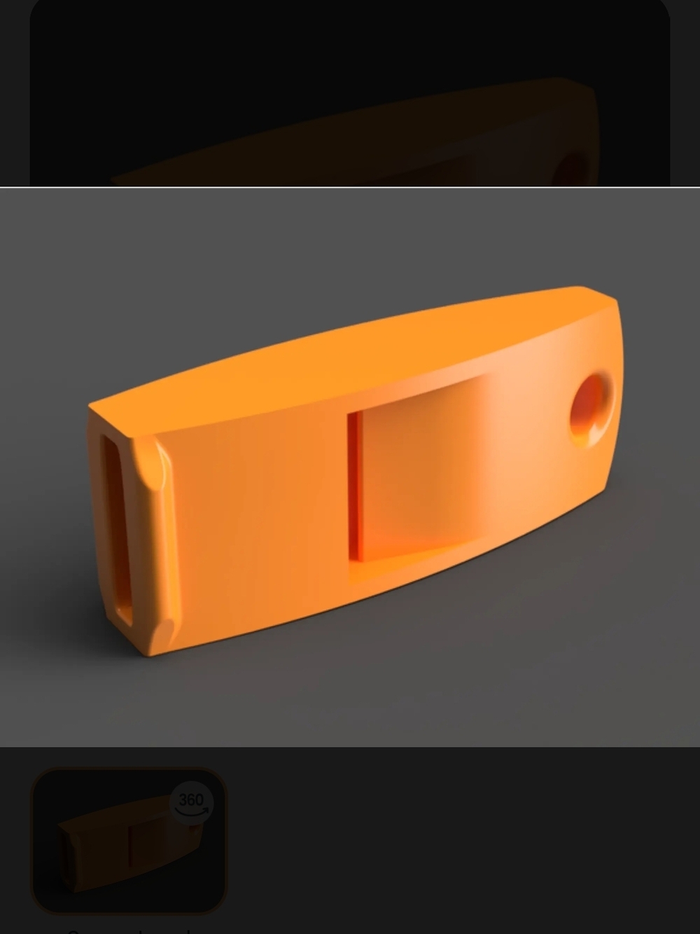 3D Printed Safety Whistle